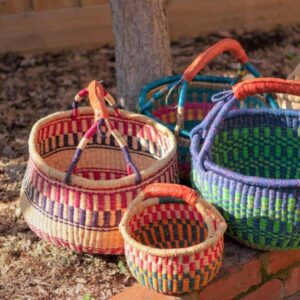 bolga baskets woven grass