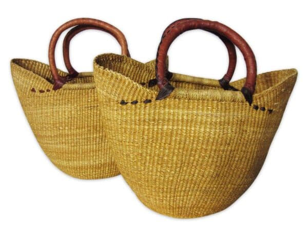 natural shopping bolga baskets