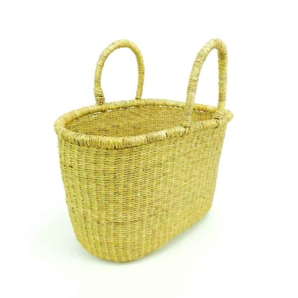 vegan oval bolga basket hand made in ghana