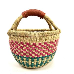 Small round woven basket