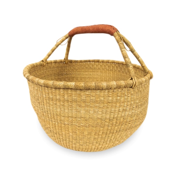 handmade Bolga baskets from Ghana, west africa