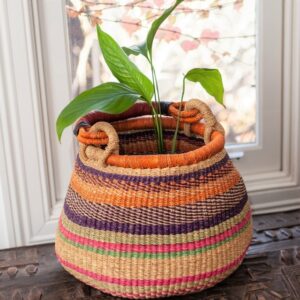 bolga pot basket handmade in Ghana