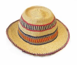 Standard Bolga hats hand woven from sustainable Kinkanhe straw in Northern Ghana. Available in narrow and wide brim.