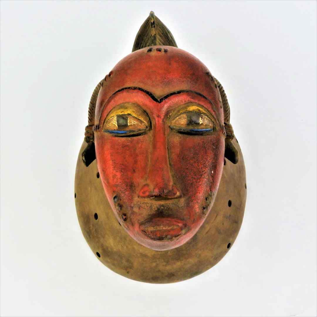 painted baule mask