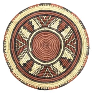 African Burkina Handwoven Placemat Platter Tableware Kitchenware