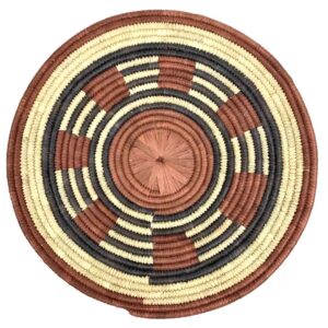 African Burkina Handwoven Grass Platter Placemat Kitchenware Tableware