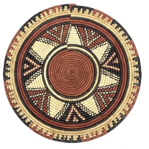 African Burkina Grass Handwoven Platter Placemat Kitchenware Tableware