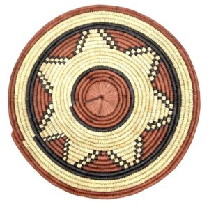 African Burkina Grass Handwoven Platter Placemat Tableware Kitchenware