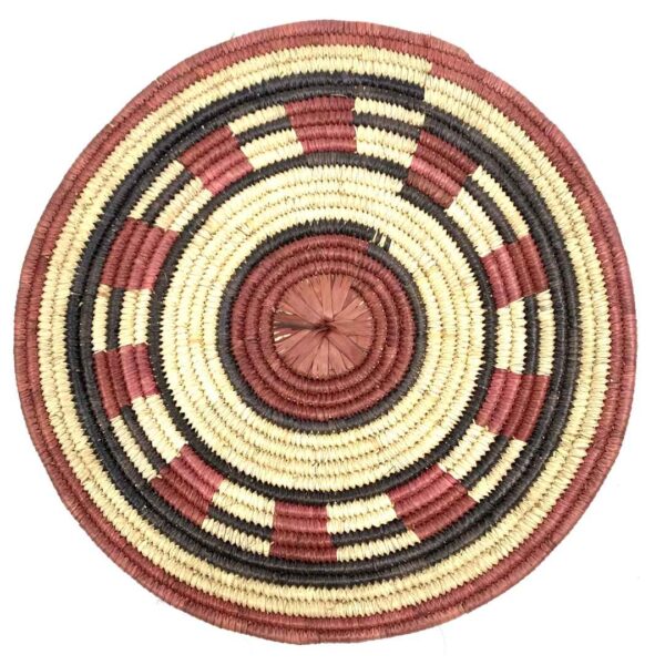 African Burkina Grass Handwoven Placemat Platter Tableware Kitchenware