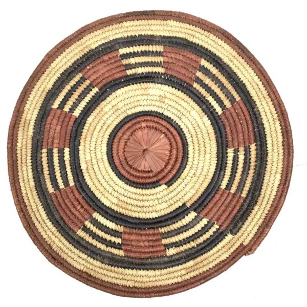 African Burkina Grass Handwoven Placemat Platter Tableware Kitchenware