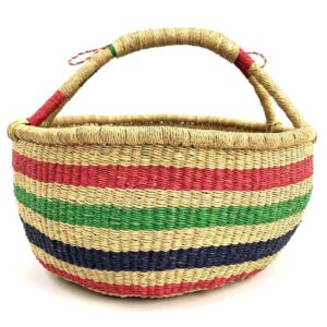 Large handmade straw basket