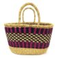 oval vegan basket handmade in ghana