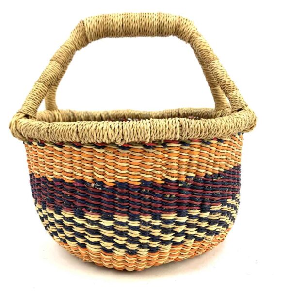 small vegan straw basket