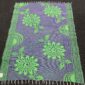 African Ghana Hand Woven Recycled Plastic Colourful Reversable Mat Floor Cover