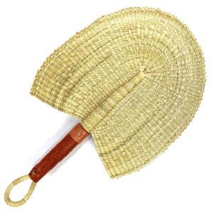 natural handmade bolga fan