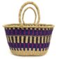oval vegan basket handmade in ghana