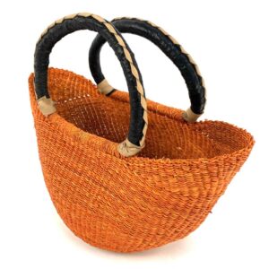 Colourful African woven baskets