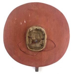 Circular Bwa sun mask carved from wood