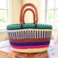 Premium soft weave Brighton Bolga basket handmade in Northern Ghana