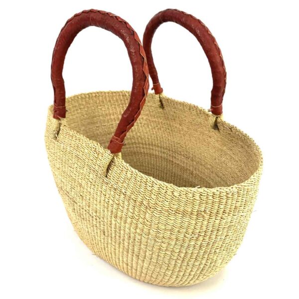 Brighton-natural-tanhandles 2 woven african basket