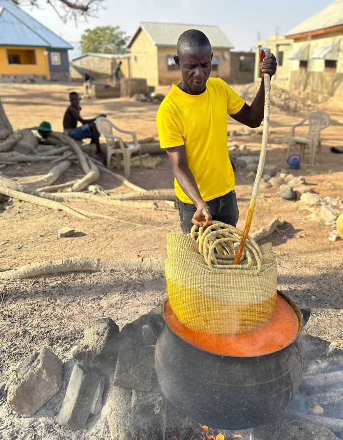 woven African baskets