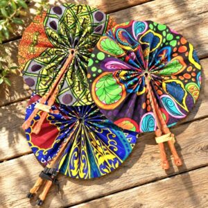 woven fan fabric African