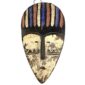 Hand-carved Lega Bwami society mask from Gabon