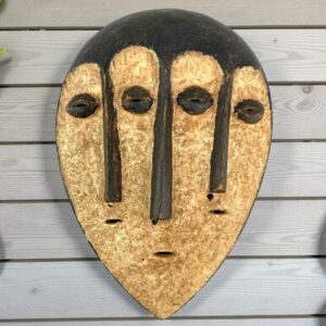 Gabon Kwele mask with heart-shaped form