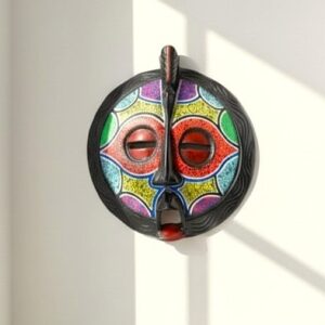 West African colourful mask for home decor