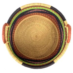 Hamper-basket-182-FunkyTown (2) Handwoven Ghanaian hamper basket with a generous open interior.
