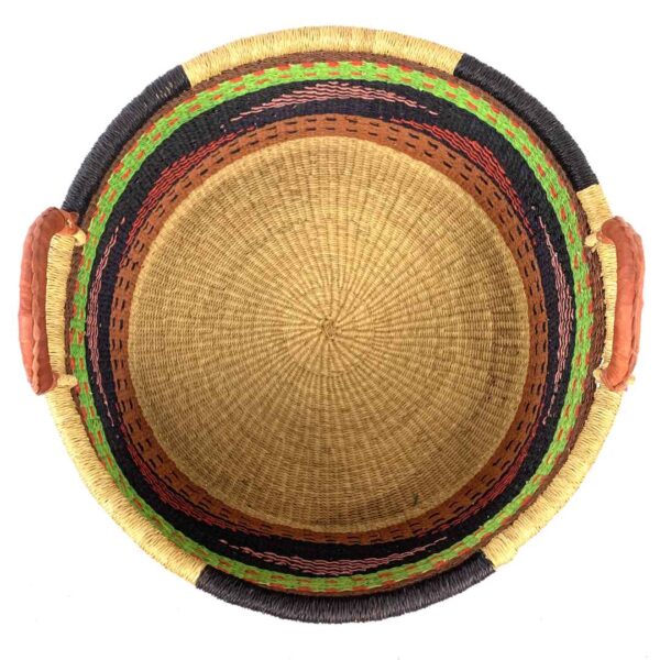 Hamper-basket-182-FunkyTown (2) Handwoven Ghanaian hamper basket with a generous open interior.