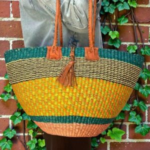 Versatile Bolga basket for daily errands.