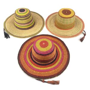 handmade woven african hats