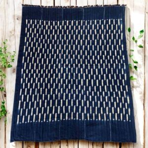 Intricate designs on handwoven Burkina Faso fabric.