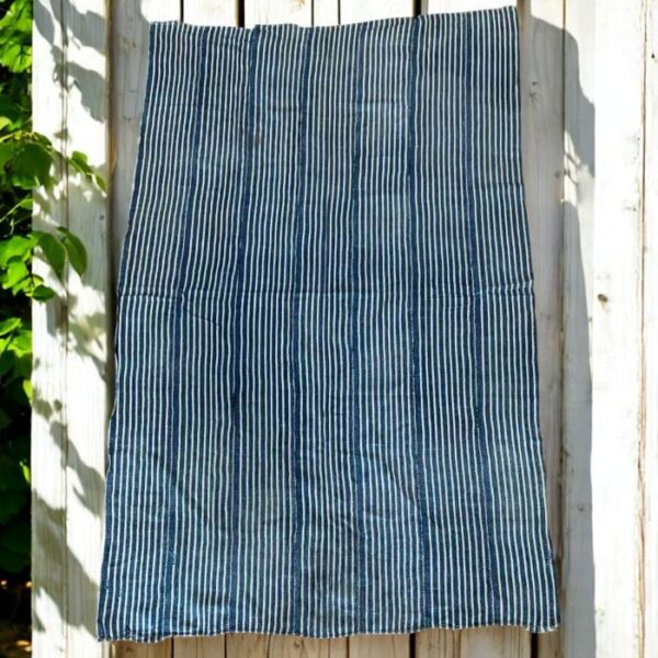 Intricate blue patterns reflect Burkina Faso’s rich heritage.