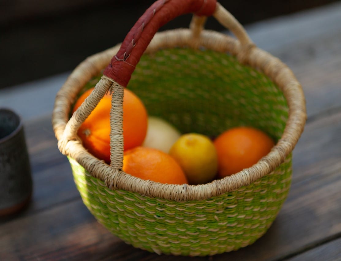 round bolga basket 