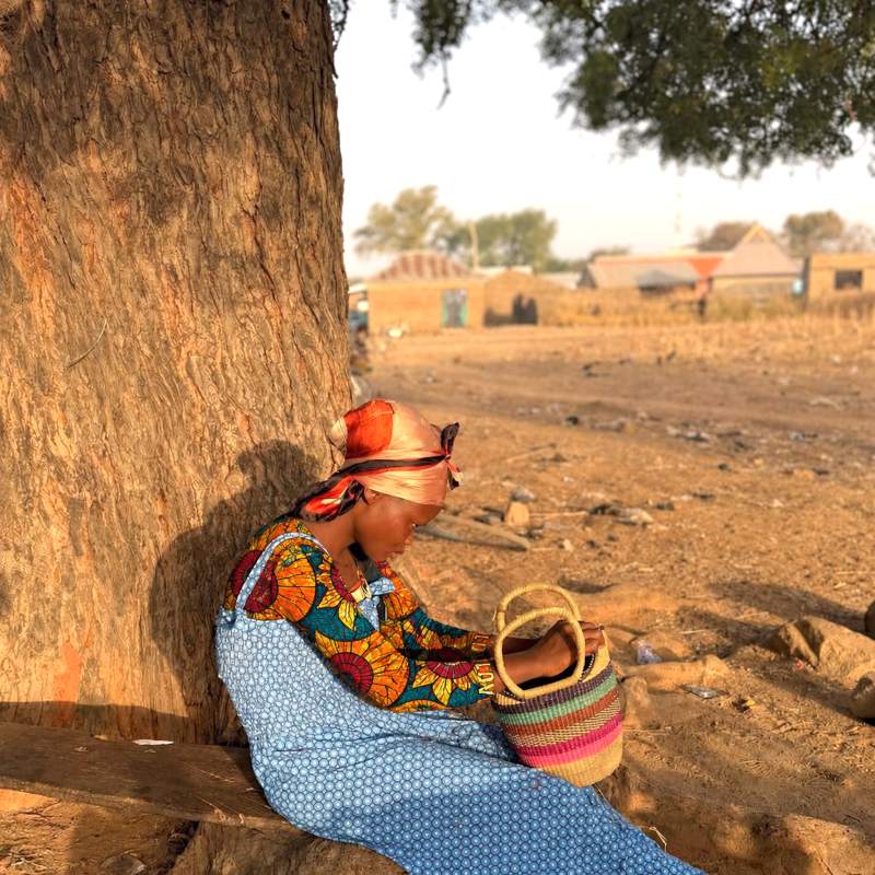 mini shopper basket made in Bolgatanga