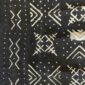 Malian cotton cloth decorated with cultural markings.