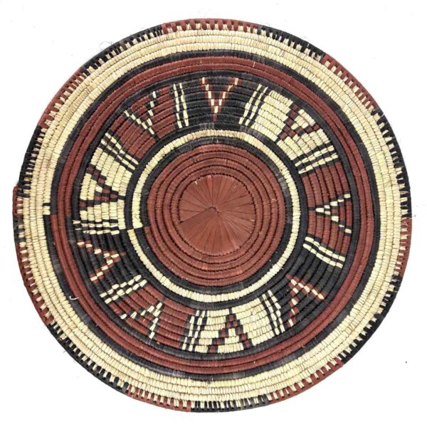 Placemat-166-treat (1) Raffia woven decorative table piece.