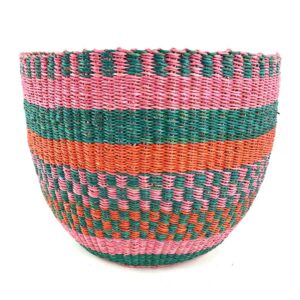 Strong handwoven basket ideal for market use, storage, or planter styling
