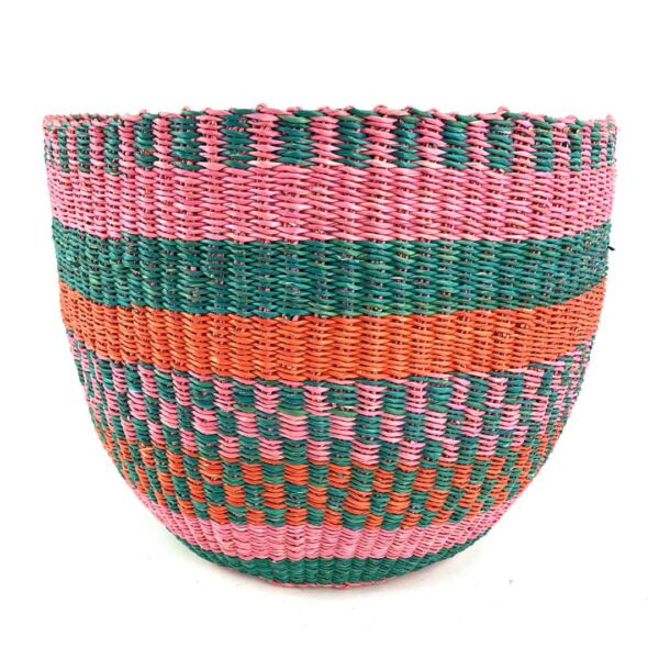 Planter-basket-083-Driftingpink (1) Strong handwoven basket ideal for market use, storage, or planter styling