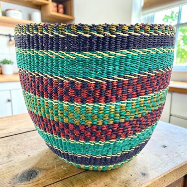 Artisan woven basket showing patience, tradition, and generational skill