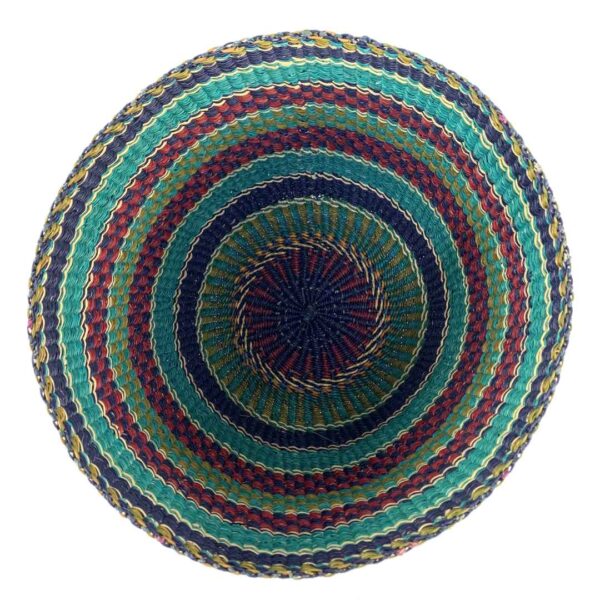 Planter-basket-085-Treecrownrose (2) Basket created from harvested grass using ancestral Ghanaian weaving craft