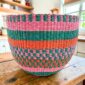 Versatile ethical basket crafted in Ghana for stylish storage and display