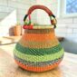 african handmade woven pot basket