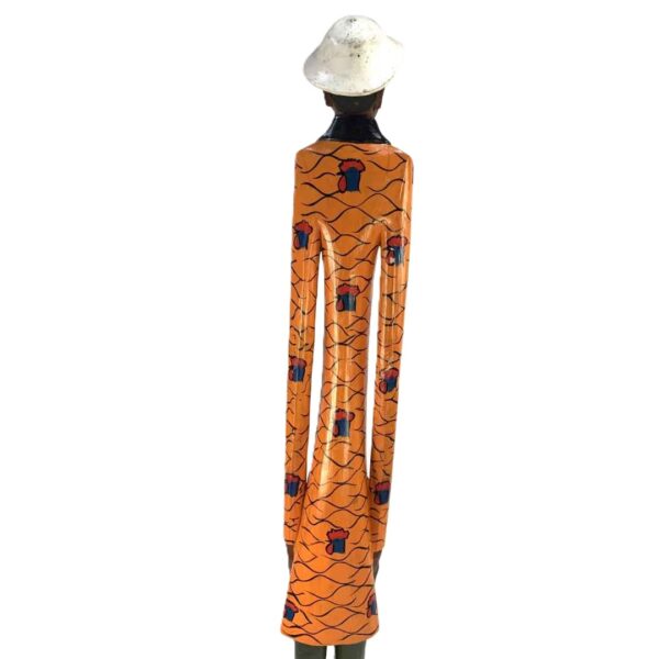 STAT-IV-CLNL-046-racey (4) Decorative handcarved African statue merging form, culture, and artistry.