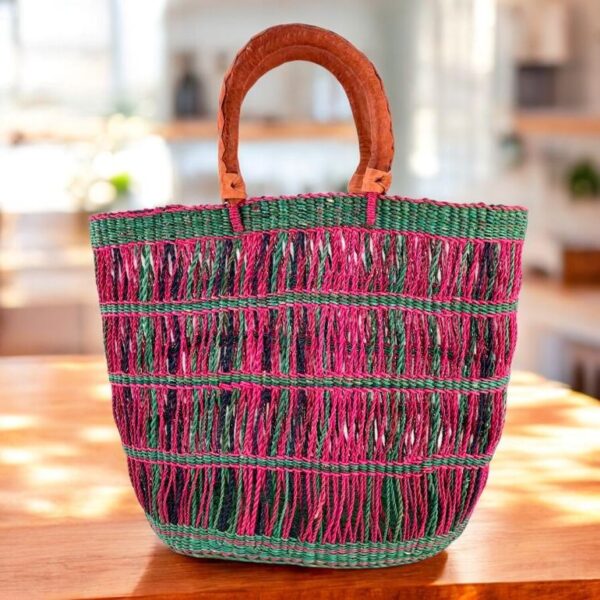 Unitote-basket-023-connect (1) Artisan-crafted Bolga bag combining natural weave strength and contemporary lifestyle appeal.
