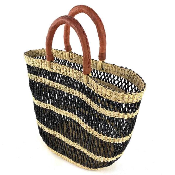 Unitote-basket-024-range (2) Artisan Ghanaian basket offering lasting craftsmanship and versatile carry comfort.