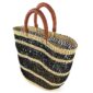 Artisan Ghanaian basket offering lasting craftsmanship and versatile carry comfort.