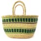 Soft structured woven grass basket.